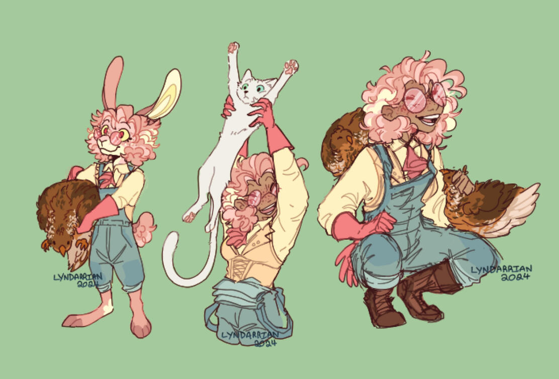 Colored Sketch Fullbody(s) x3, No BG