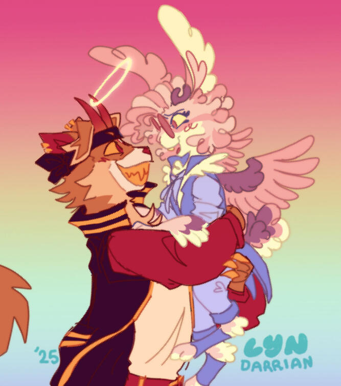 Colored Sketch Fullbody(s) x2, Simple BG